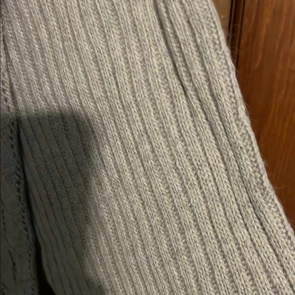 Lands End reversible 2 sided Textured Scarf in oatmeal